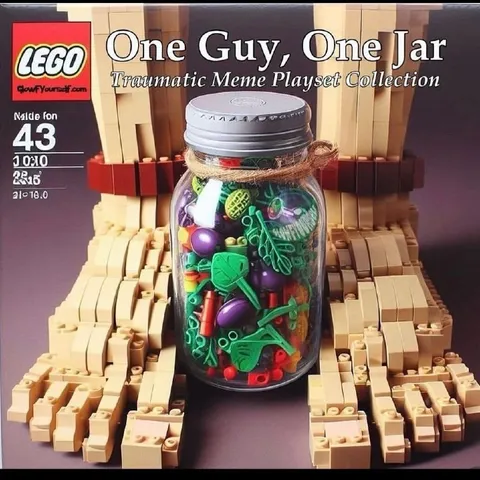 One Guy One Jar Lego Set