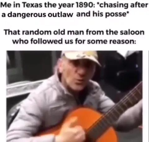 Random Saloon Guitarist Joins the Chase