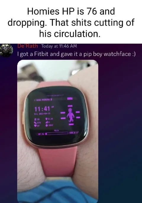 Pip-Boy Watch Cuts Circulation