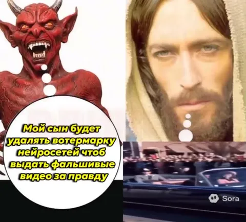 Сын удаляет водяные знаки