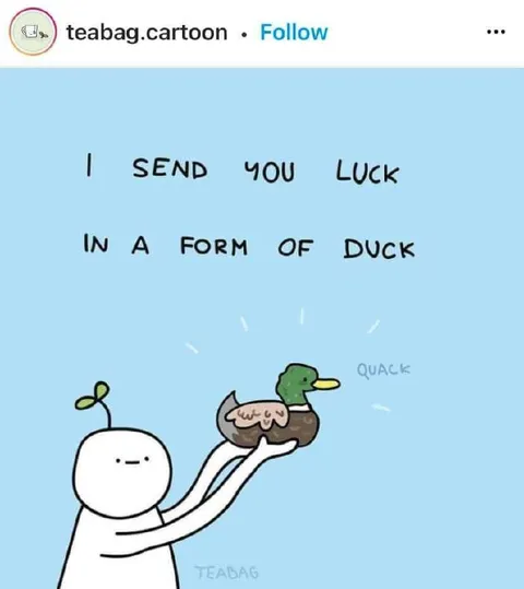 I Send You Luck Duck