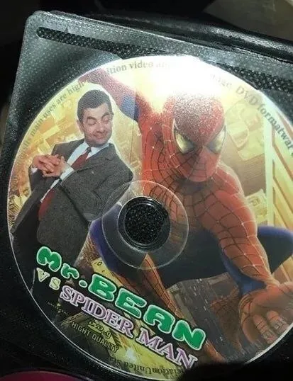 Mr Bean Spider-Man Disc