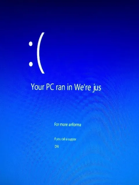 Broken Blue Screen Error