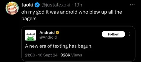Android Blew Up the Pagers
