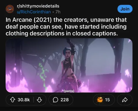 Arcane Closed Captions Joke
