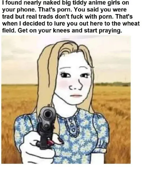 Trad Girl With A Gun