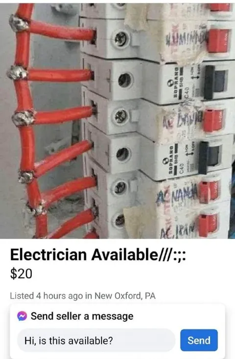 Electrician Available for $20