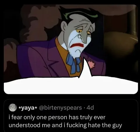Joker Hates the One Who Understands Him