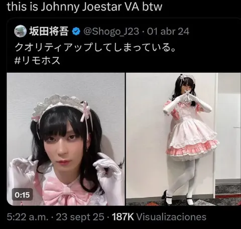 ジョニィ・ジョースターの声優コスプレ