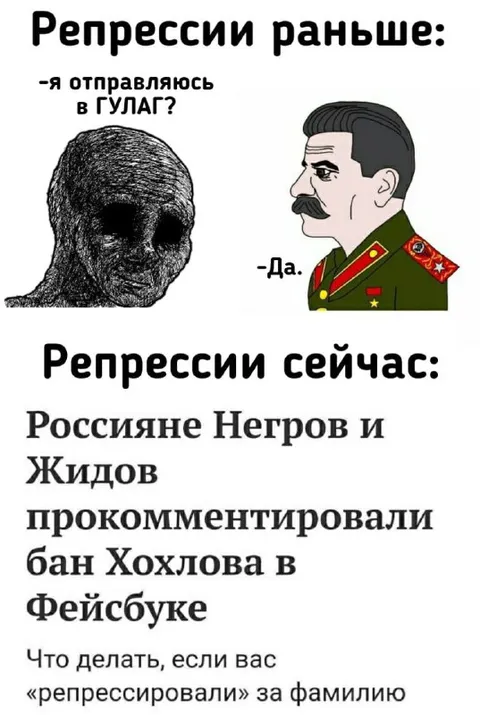 Репрессии раньше и сейчас