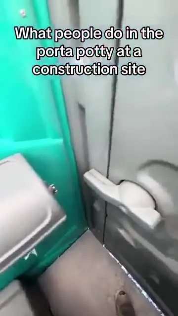 Construction Site Porta Potty Graffiti