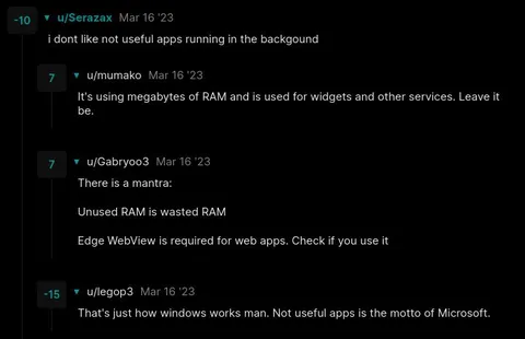 Windows Background Apps Debate