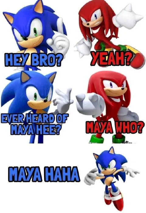 Sonic and Knuckles Maya Joke