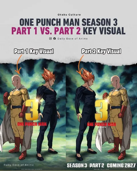 One Punch Man Part 1 vs Part 2