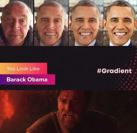 You Look Like Barack Obama Gradient