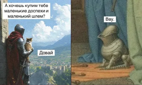 Маленькие доспехи для кота