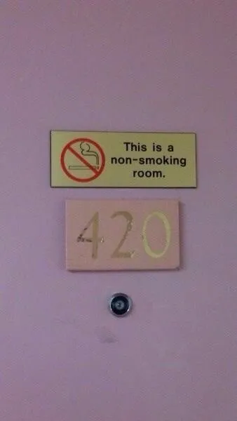 420 in a Non-Smoking Room