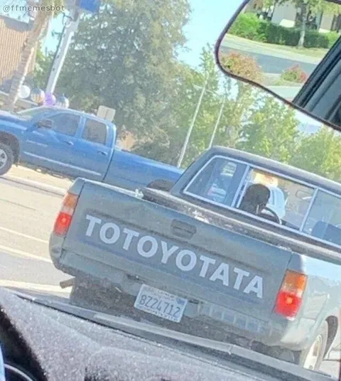 Toyota с опечаткой