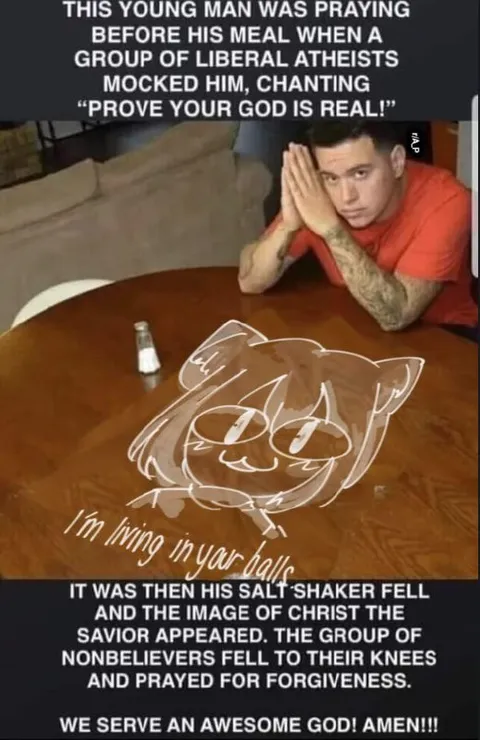 God Appears in the Salt Shaker
