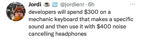 Developers Buy Quiet Keyboards