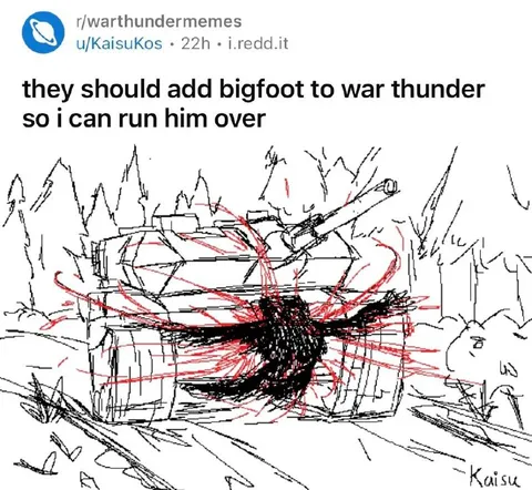 Bigfoot Tank Roadkill
