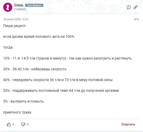 Рецепт идеального секса