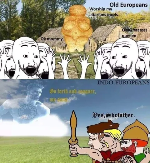 Old Europeans Worship Indo-Europeans