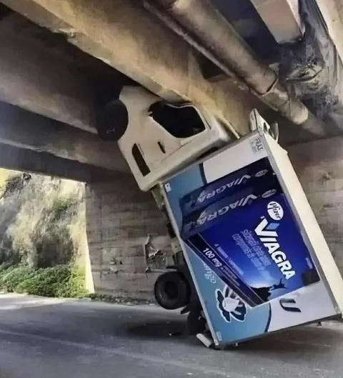 Viagra Truck Gets Stuck