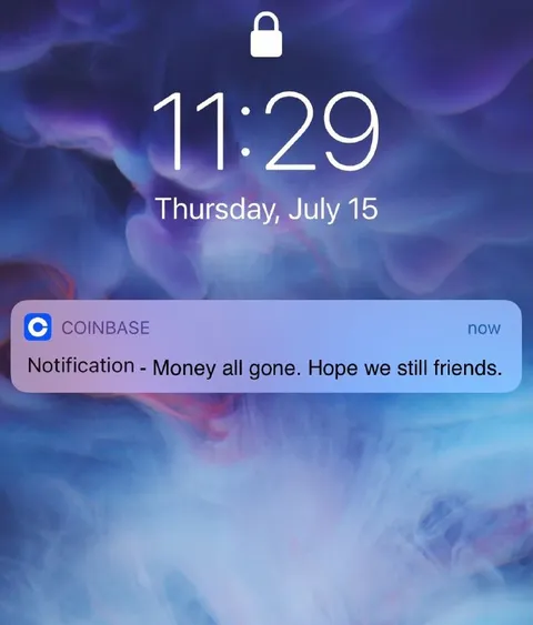Coinbase Money All Gone