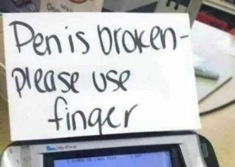 Broken Pen Finger Note