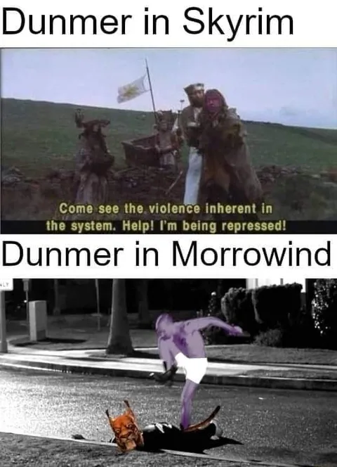 Dunmer in Skyrim vs Morrowind