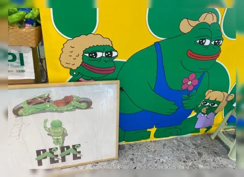 Pepe Frog Family Mural