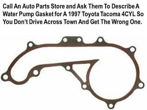 Water Pump Gasket Description