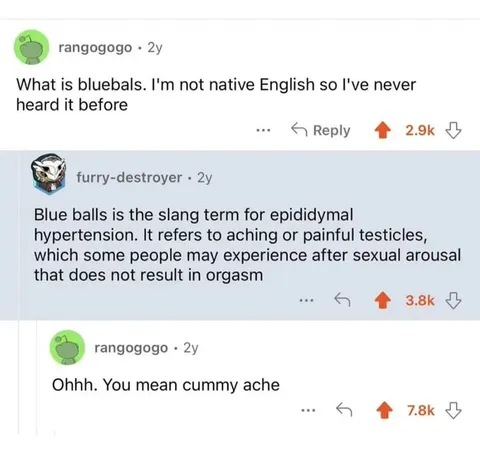 Blue Balls Misunderstanding