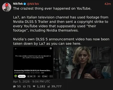Nvidia Copyright Strike Disaster