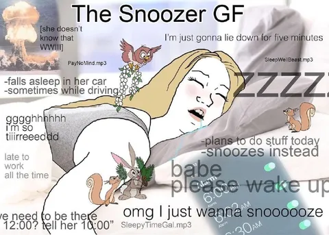 The Snoozer Girlfriend
