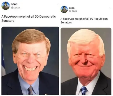 FaceApp Morphs of the Senators