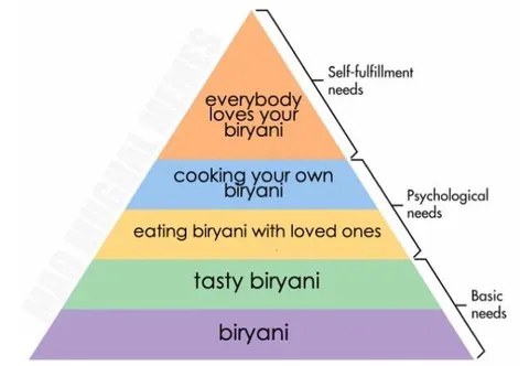 Biryani Hierarchy of Needs