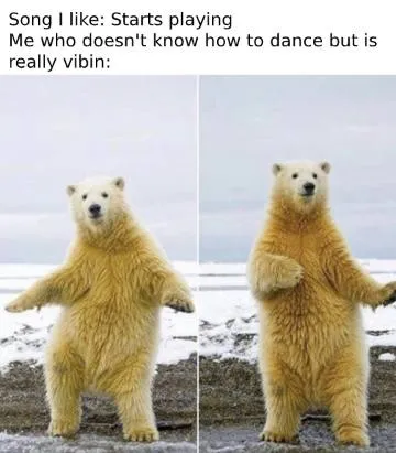 Polar Bear Dancing Vibes