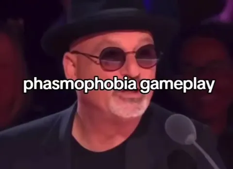 Phasmophobia gameplay reaction