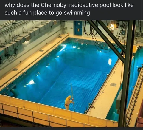 Chernobyl radioactive pool swimming