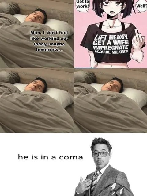 He Is in a Coma