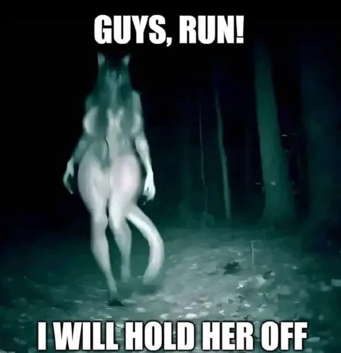 Guys, Run! I Will Hold Her Off