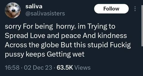 Horny While Spreading Peace