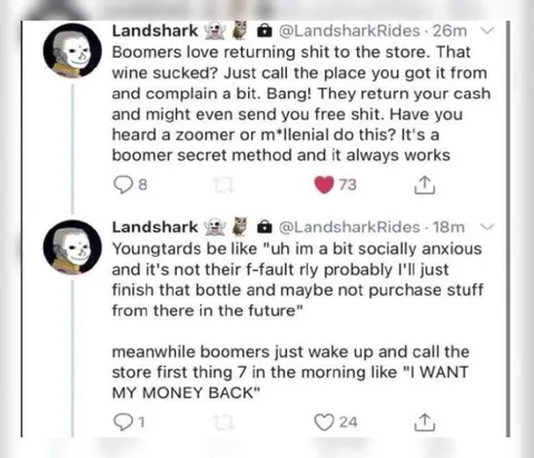 Boomers Return Everything to the Store