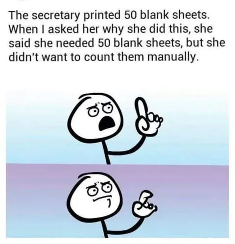 The Secretary Avoids Counting Sheets