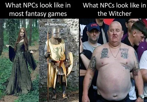 Witcher NPCs Look Like This