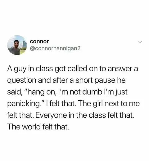 I'm Just Panicking