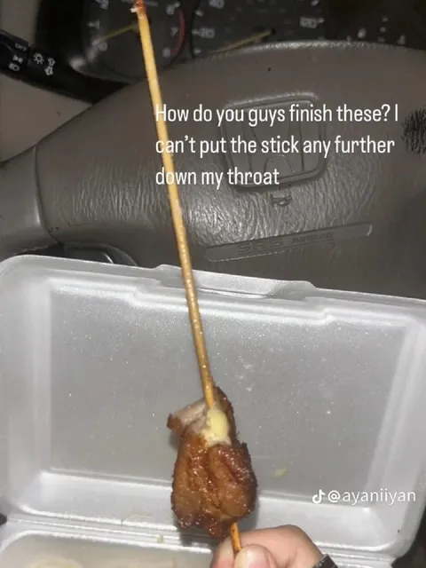Can’t Finish the Skewer