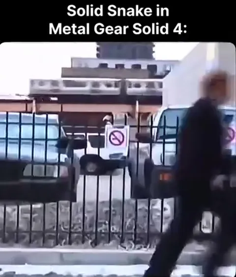 Solid Snake Gets Caught Smoking